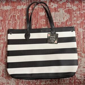 Simply Spring Striped Tote Bag NWT